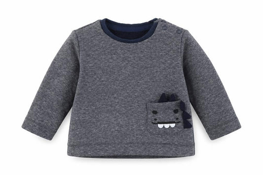 George Baby Grey   Pullover Jumper Size 3-6 Months  - Dinosaur