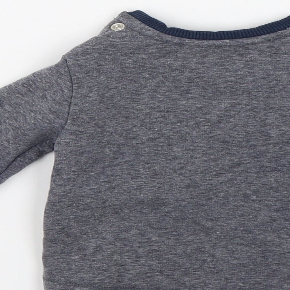 George Baby Grey   Pullover Jumper Size 3-6 Months  - Dinosaur