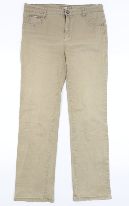 Osika Womens Brown   Trousers  Size 32 in L29 in