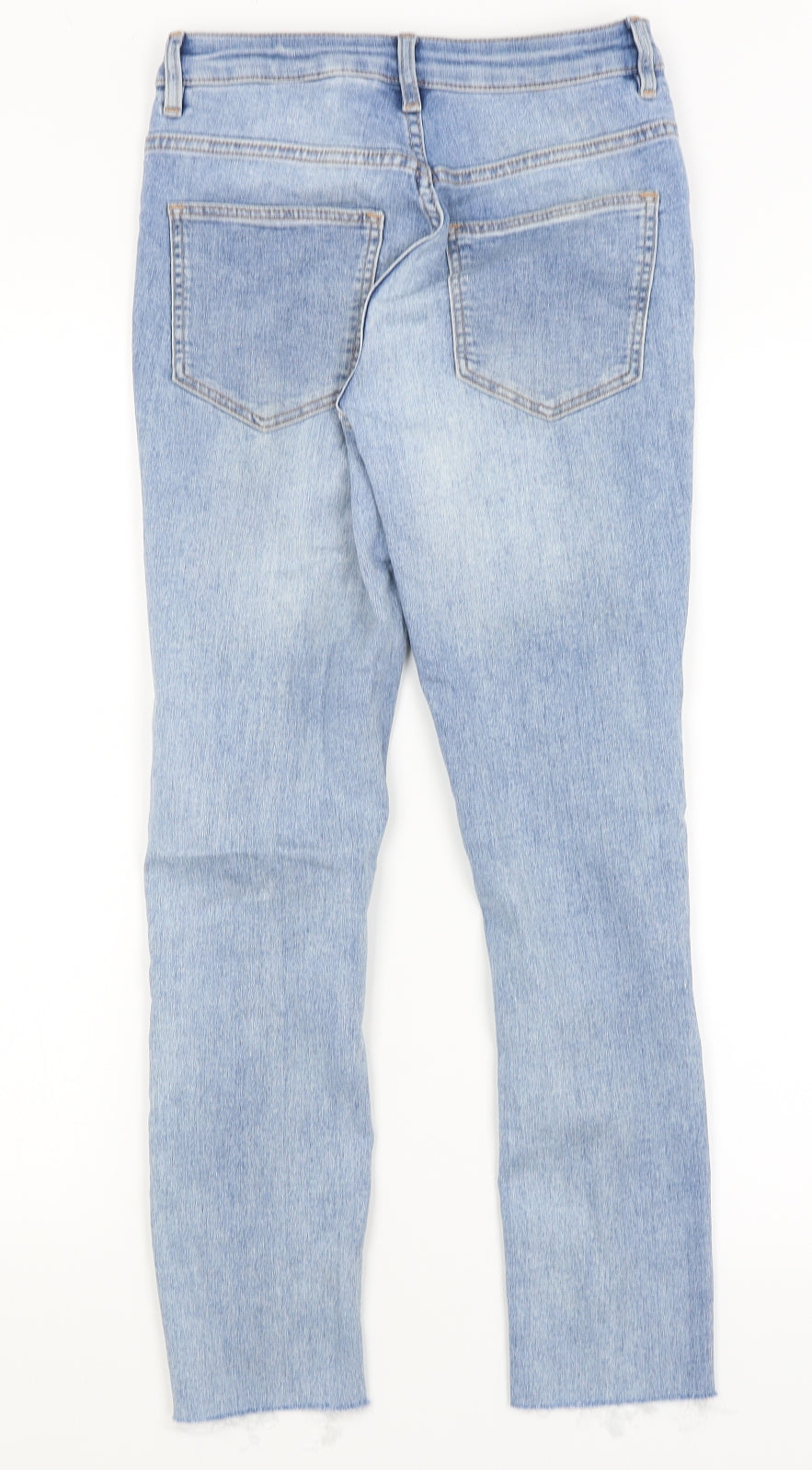 Womens UK Size 8 Divided Regular Fit Capri Blue Jeans