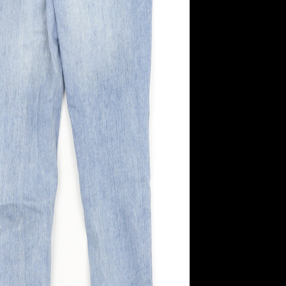 Womens UK Size 8 Divided Regular Fit Capri Blue Jeans