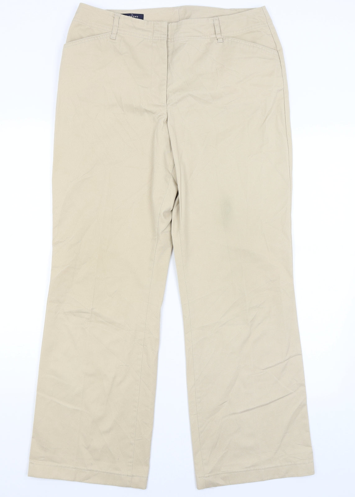 Lands End Womens Beige   Trousers  Size 10 L28 in