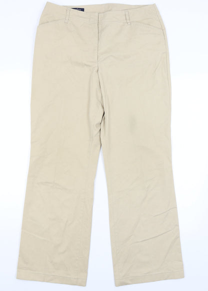 Lands End Womens Beige   Trousers  Size 10 L28 in