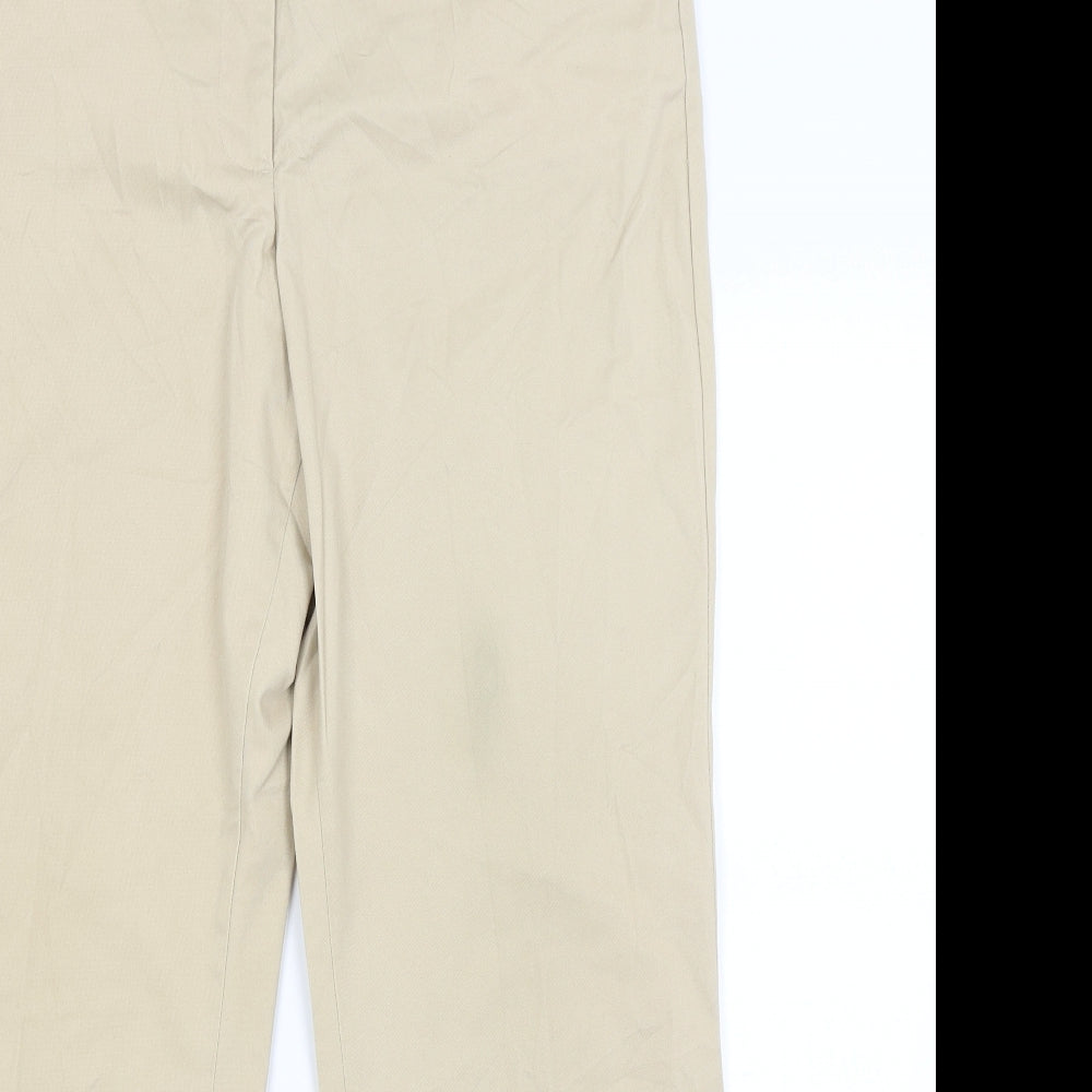 Lands End Womens Beige   Trousers  Size 10 L28 in