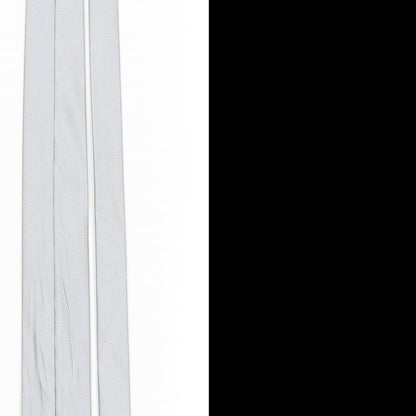 NEXT Mens Silver Grenadine  Pointed Tie One Size