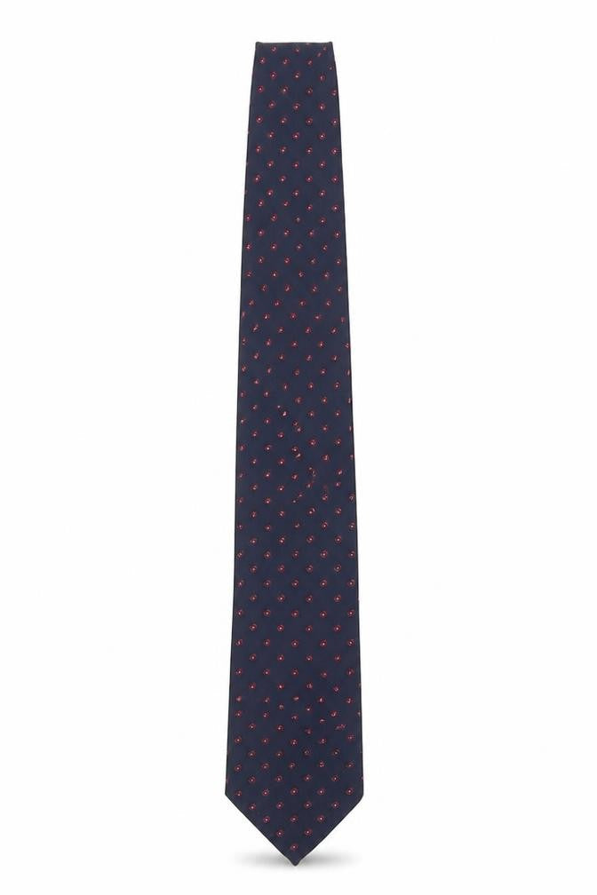 Mens St Michael Blue Paisley  Pointed Tie