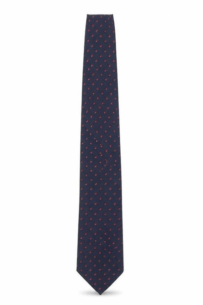 Mens St Michael Blue Paisley  Pointed Tie