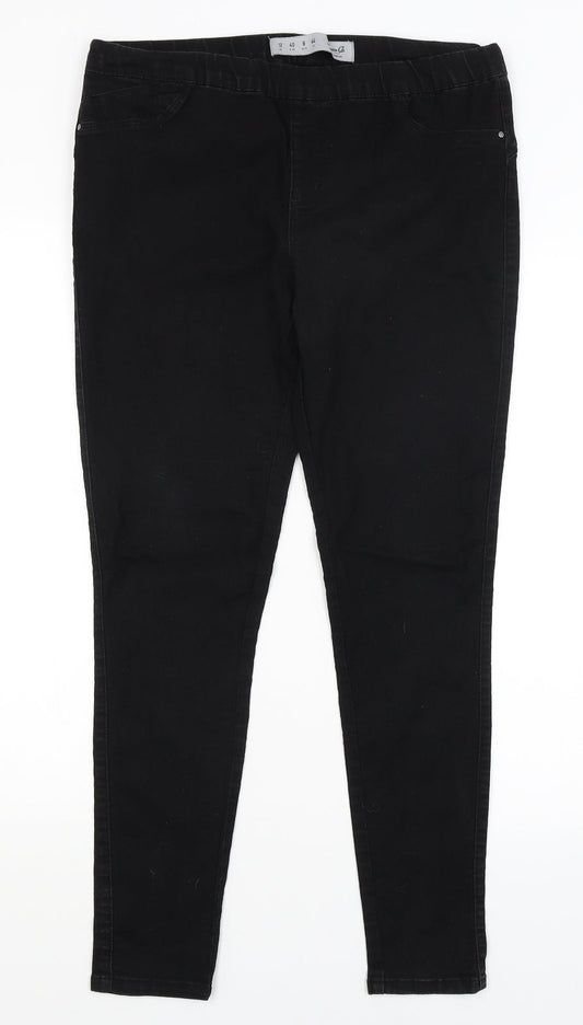 Denim Co Womens Black   Jegging Jeans Size 12 L27 in