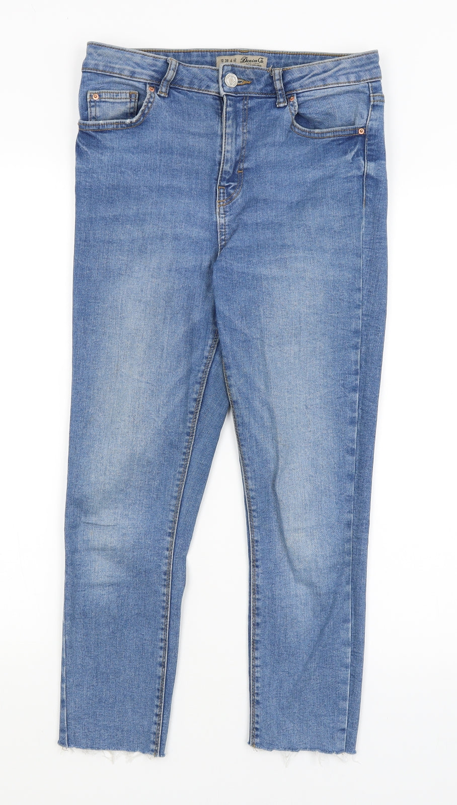 Denim Co Womens Blue   Capri Jeans Size 10 L23 in