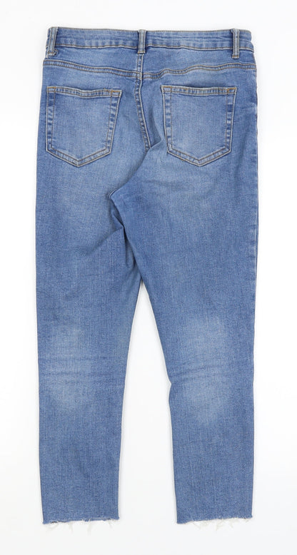 Denim Co Womens Blue   Capri Jeans Size 10 L23 in