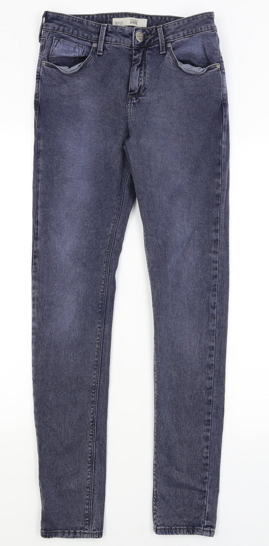 Topshop Womens Blue   Skinny Jeans Size 28 in L30 in