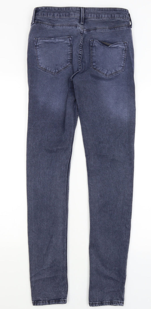 Topshop Womens Blue   Skinny Jeans Size 28 in L30 in