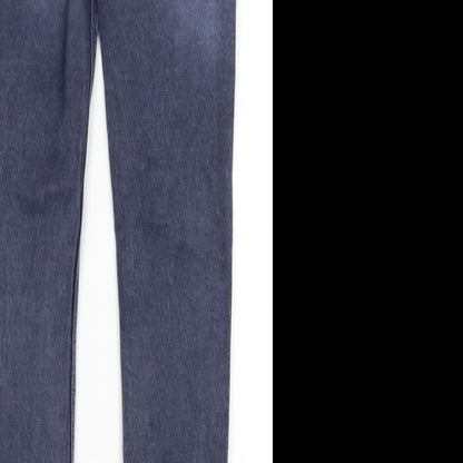 Topshop Womens Blue   Skinny Jeans Size 28 in L30 in