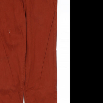 TU Womens Red   Straight Jeans Size 10 L29 in