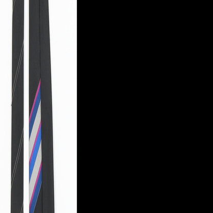 Jose Piscador Mens Black Striped  Pointed Tie One Size