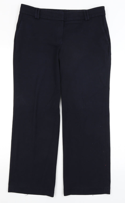Womens UK Size 12 NEXT Regular Fit Dress Pants Blue Trousers