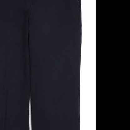 Womens UK Size 12 NEXT Regular Fit Dress Pants Blue Trousers