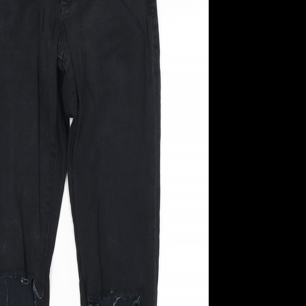 Topshop Womens Black   Skinny Jeans Size 28 in L28 in