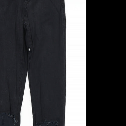 Topshop Womens Black   Skinny Jeans Size 28 in L28 in