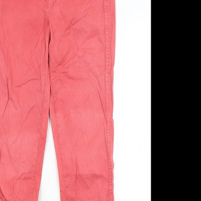 Womens UK Size 6 MNG Regular Fit Skinny Red Jeans
