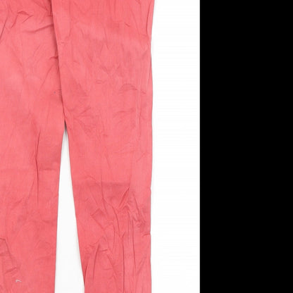 Womens UK Size 6 MNG Regular Fit Skinny Red Jeans