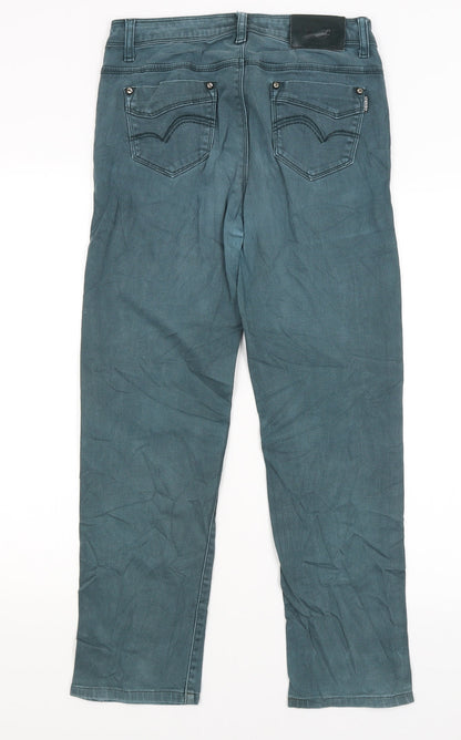 Womens UK Size 31 in Sunbird Regular Fit Straight Blue Jeans