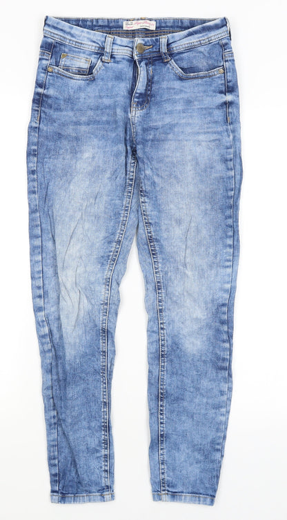 Womens UK Size 6 Preworn Regular Fit Skinny Blue Jeans