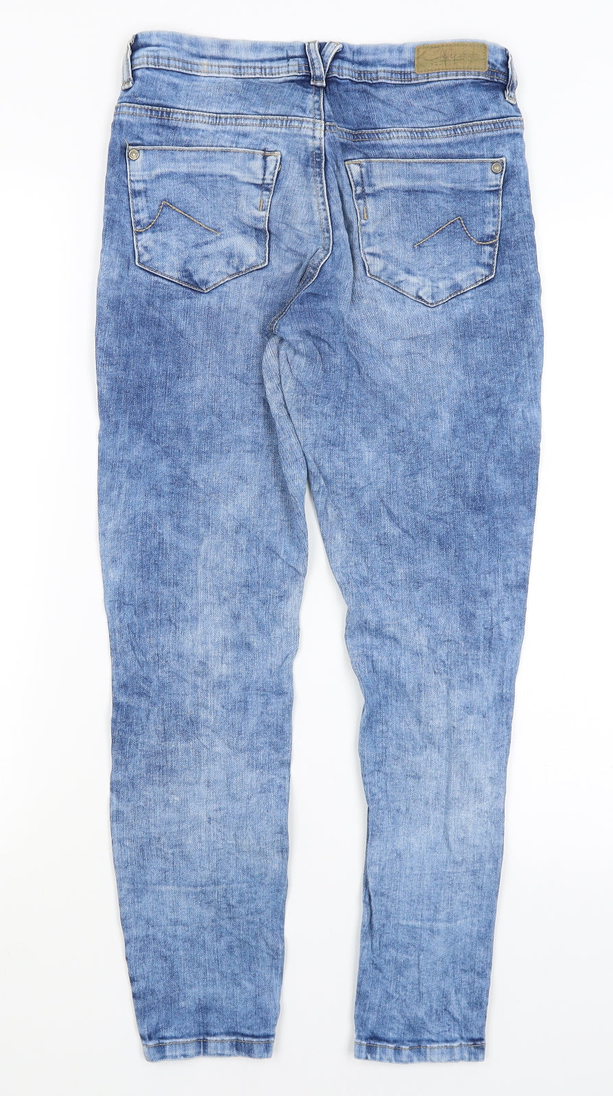 Womens UK Size 6 Preworn Regular Fit Skinny Blue Jeans