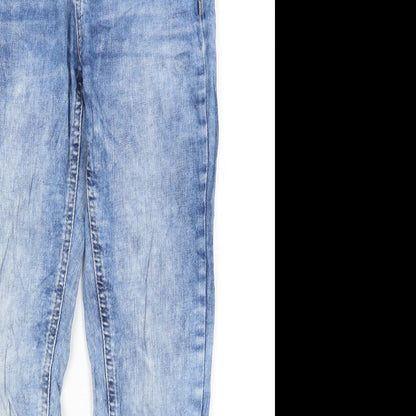 Womens UK Size 6 Preworn Regular Fit Skinny Blue Jeans