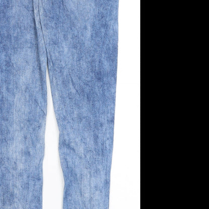Womens UK Size 6 Preworn Regular Fit Skinny Blue Jeans