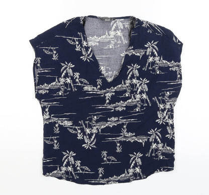 Primark Womens Blue   Basic T-Shirt Size 6
