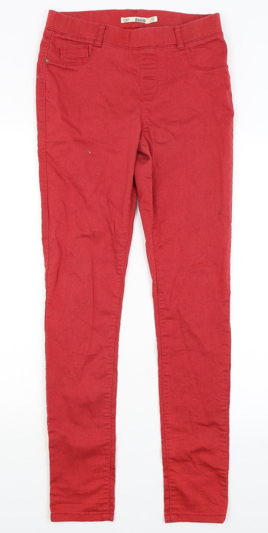 Dorothy Perkins Womens Red   Skinny Jeans Size 10 L20 in