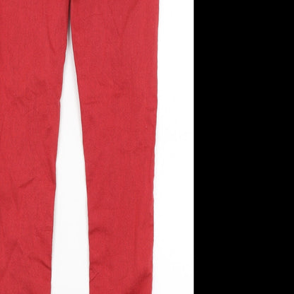 Dorothy Perkins Womens Red   Skinny Jeans Size 10 L20 in