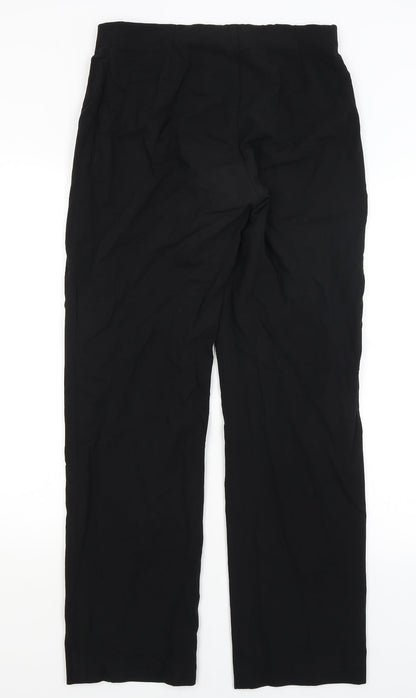 Womens UK Size 10 Peruggi Regular Fit Dress Pants Black Trousers