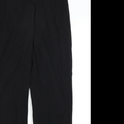 Womens UK Size 10 Peruggi Regular Fit Dress Pants Black Trousers