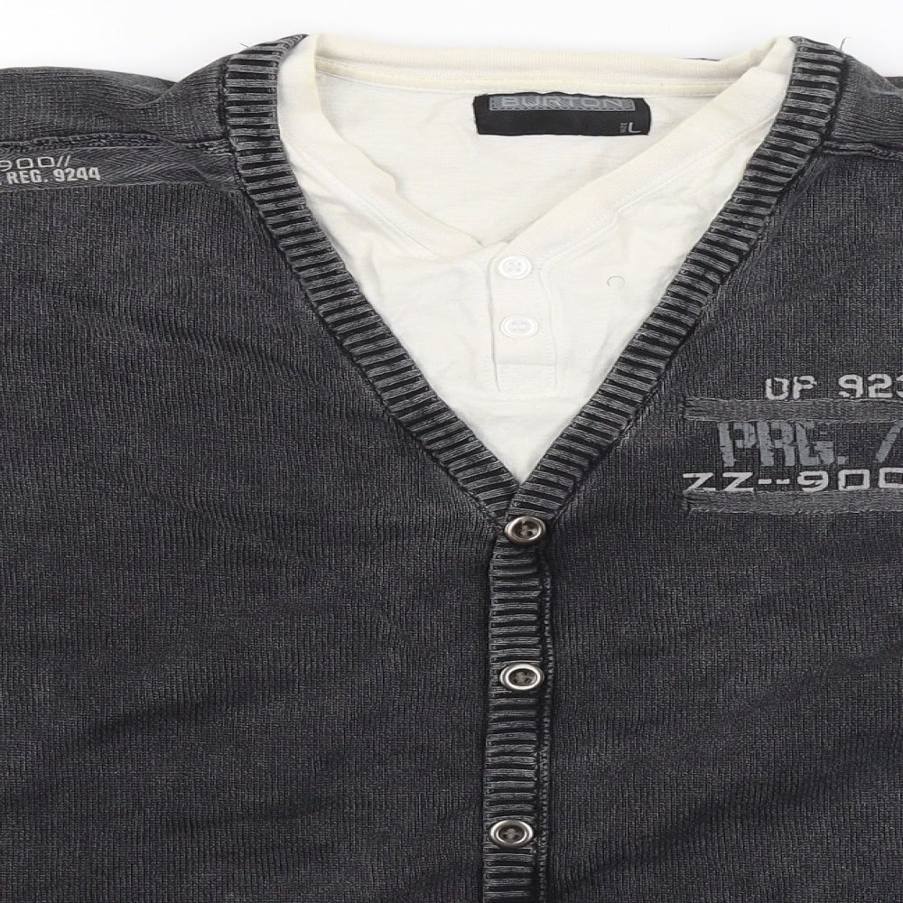 Burton Mens Grey   Pullover Jumper Size L