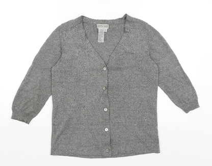Womens UK Size M Episode Grey Cardigan Jumper