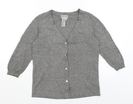Womens UK Size M Episode Grey Cardigan Jumper