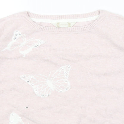 Authentic Womens Pink   Pullover Jumper Size 10  - Butterflies