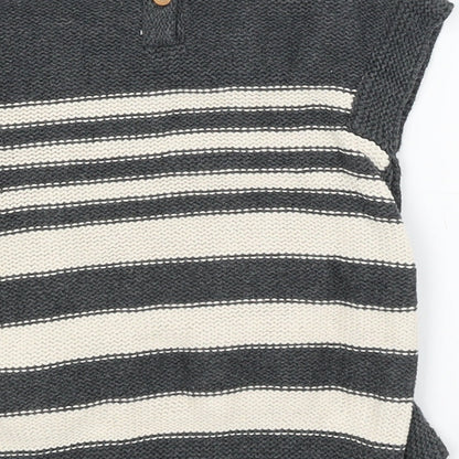 NEXT Baby Grey Striped  Pullover Jumper Size 9-12 Months