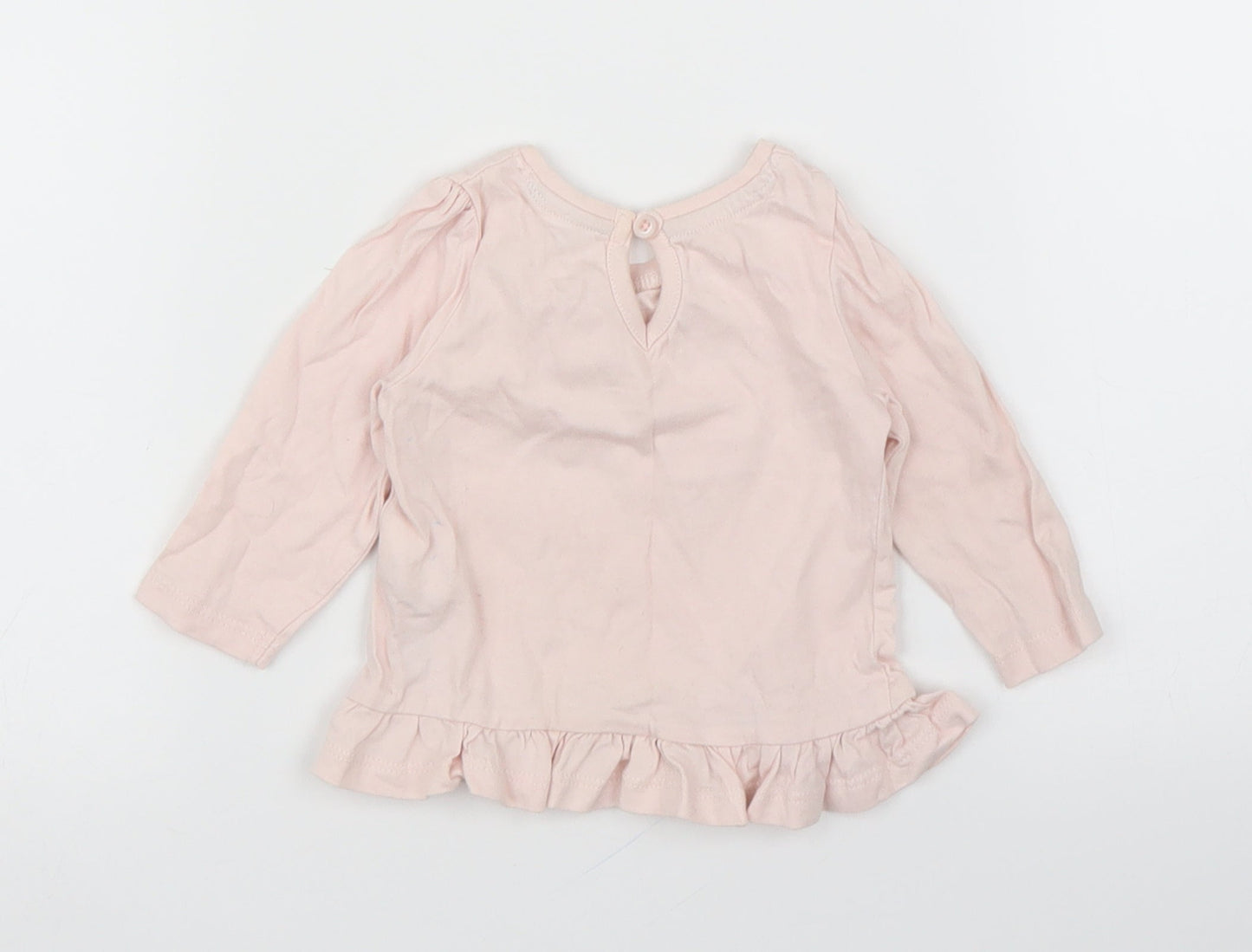 Primark Girls Pink   Basic T-Shirt Size 3-6 Months