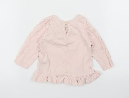Primark Girls Pink   Basic T-Shirt Size 3-6 Months