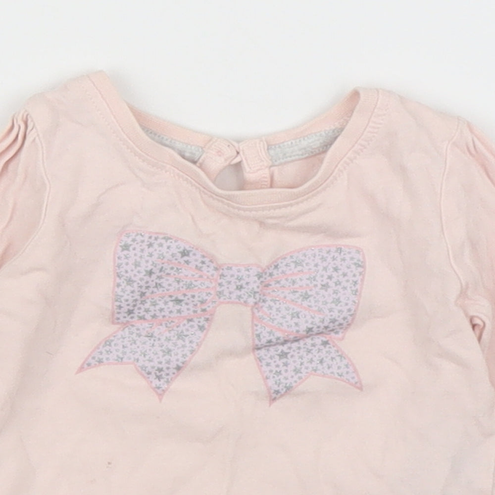 Primark Girls Pink   Basic T-Shirt Size 3-6 Months