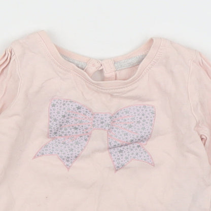 Primark Girls Pink   Basic T-Shirt Size 3-6 Months