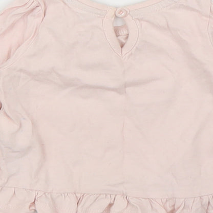 Primark Girls Pink   Basic T-Shirt Size 3-6 Months