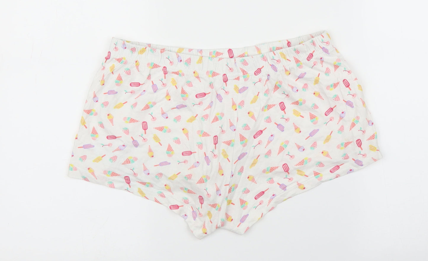 Primark Womens White   Cut-Off Shorts Size XS