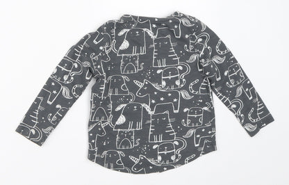 F&F Girls Grey   Basic T-Shirt Size 12-18 Months