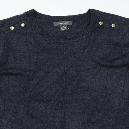 Primark Womens Blue   Pullover Jumper Size S