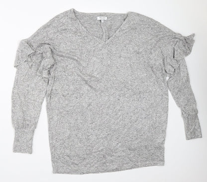 Womens UK Size 10 JD Williams Grey Pullover Jumper