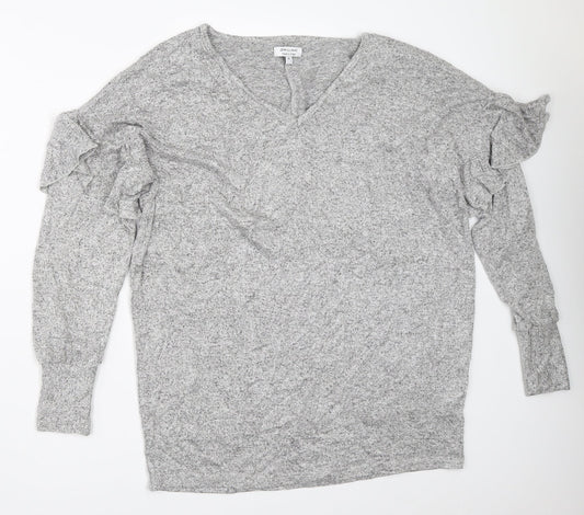 Womens UK Size 10 JD Williams Grey Pullover Jumper